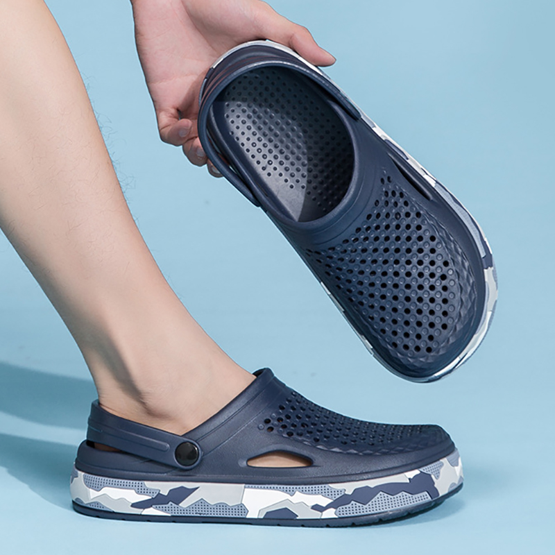 Men'S Shoes Drivers - รองเท้าแตะผู้ชายใหม่รองเท้าขับรถรองเท้าแตะเบาอีวารองเท้าแตะสีสันลายพรางสำหรับทุกเพศของตกแต่งรองเท้าแตะชายหาดฤดูร้อน