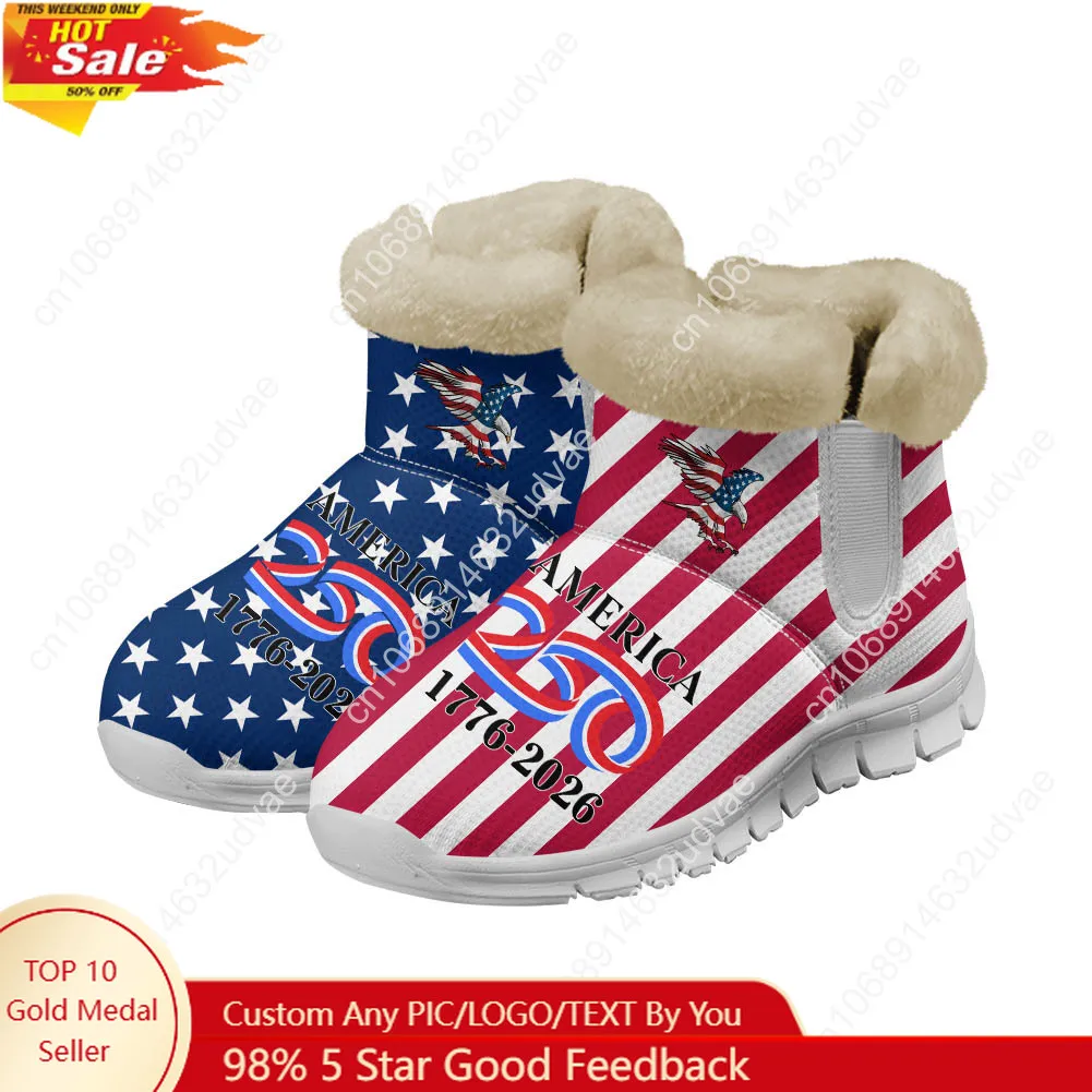 Men Shoes Sneakers - อเมริกา ฉลองครบรอบ 250 ปี 1776-2026 รองเท้าบูทผ้าพลัฌ