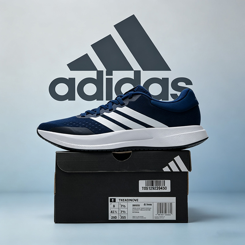 Men'S Shoes Half Cut - รองเท้าวิ่งผู้ชาย Adidas สีน้ำเงินเข้ม-ขาว ตาข่าย น้ำหนักเบา รองรับแรงกระแทก