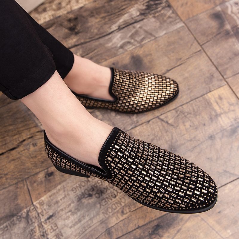 Men'S Shoes Drivers - รองเท้าปาร์ตี้ประดับเพชรสำหรับผู้ชาย รองเท้าลำลองหรูหราสำหรับนักธุรกิจ รองเท้าแบบสวมสำหรับคนขับรถ รองเท้าดีไซเนอร์สำหรับงานแต่งงาน รองเท้าผู้ชายสำหรับใส่ทำงาน