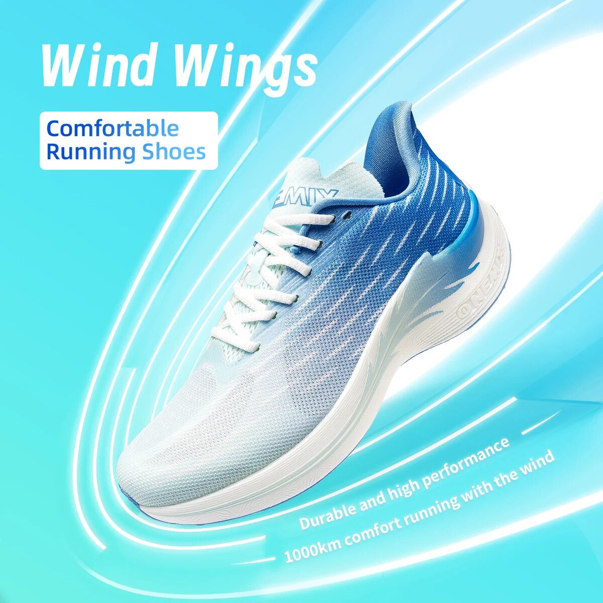 Men'S Shoes Half Cut - Onemix รองเท้าวิ่งออกกำลังกายสำหรับผู้ชาย, รองเท้ากีฬาสำหรับผู้หญิงวิ่งวิ่งวิ่งออกกำลังกายเชือกกระโดดกลางแจ้งระบายอากาศได้ดี2024