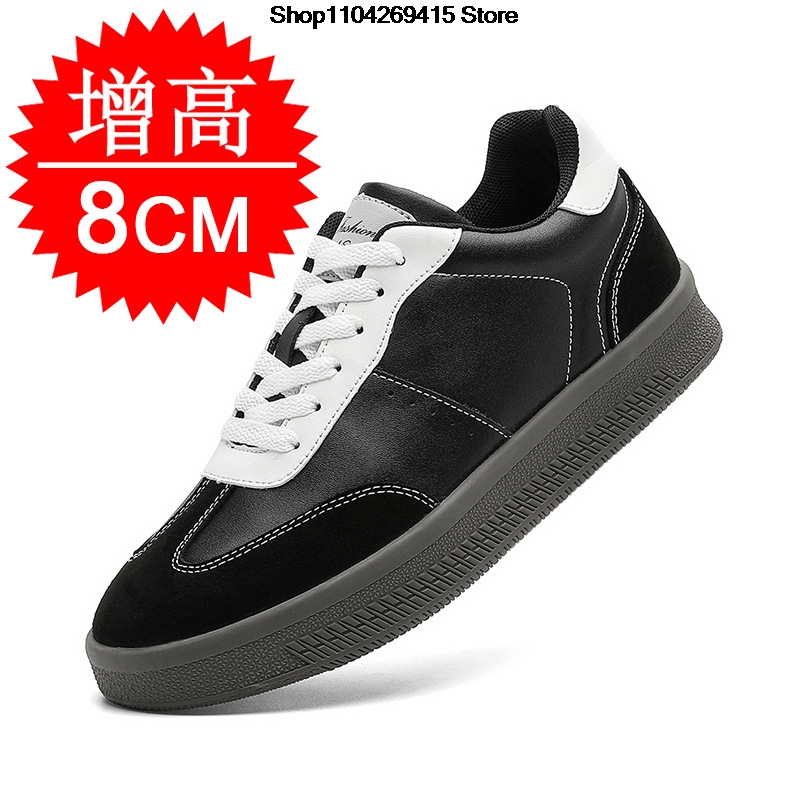 Men'S Shoes With Height Increase - รองเท้าเพิ่มความสูงสำหรับผู้ชาย 8 ซม. รองเท้าเสริมส้นแบบลำลอง รองเท้ากีฬา พื้นหนา