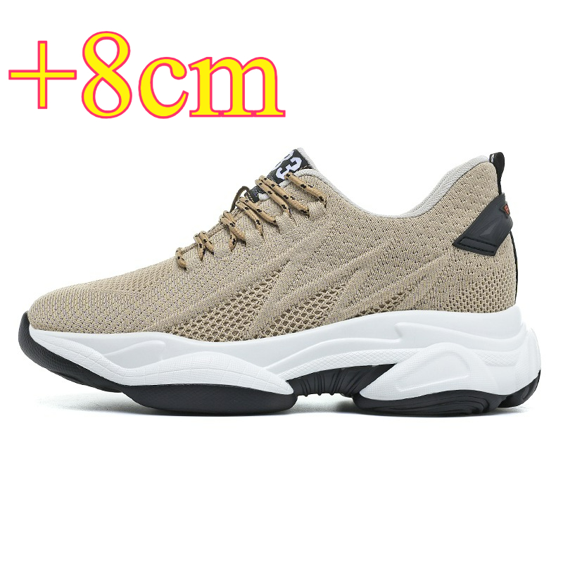 Men'S Shoes With Height Increase - รองเท้าผ้าใบผู้ชายเพิ่มความสูง 8 ซม. รองเท้าเสริมส้น 6 ซม.