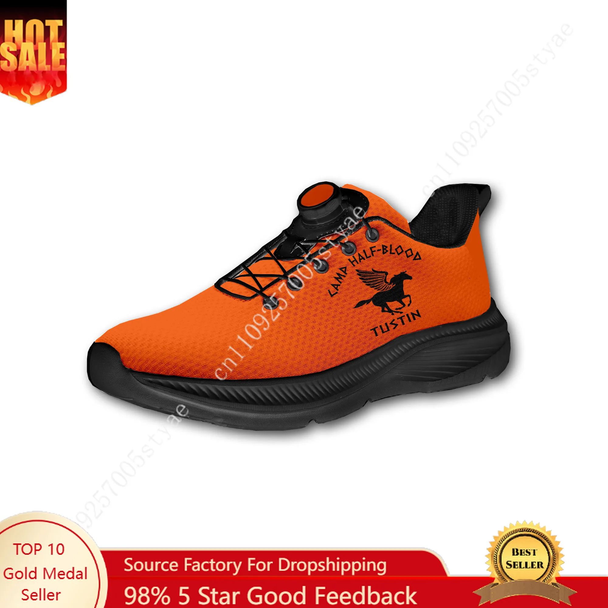 Men Shoes Sneakers - แคมป์ฮาล์ฟบลัดโครนิเคิลส์รองเท้าเดินแบบกำหนดเองสำหรับผู้ชายผู้หญิงปุ่มหมุนแบบไม่มีเชือกผูกดีไซน์โลโก้รองเท้าผ้าใบน้ำหนักเบาสำหรับทุกเพศ