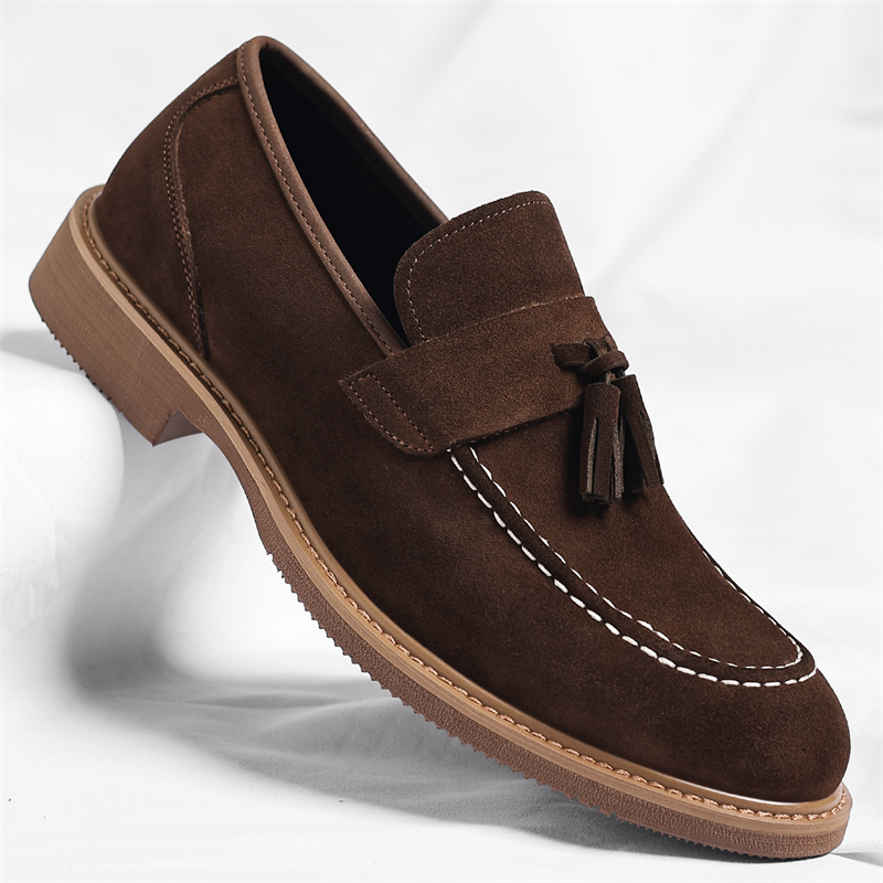 Men'S Shoes Quality Brands - รองเท้าหนังลำลองดีไซน์เนอร์คุณภาพสูง ส้นเตี้ย แต่งพู่ ใส่สบาย รุ่นใหม่สำหรับฤดูใบไม้ผลิ แบรนด์หรู