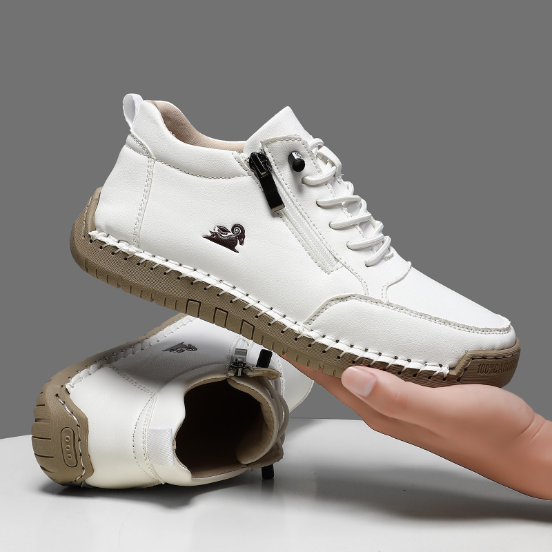 Men Shoes Sneakers - รองเท้าผ้าใบสตรีรองเท้าหนังทำมือรองเท้าลำลองรองเท้ากีฬากลางแจ้งสำหรับผู้ชายรองเท้าหนังกันลื่นแบบคลาสสิคซาปาโตส เด มูเฮร์
