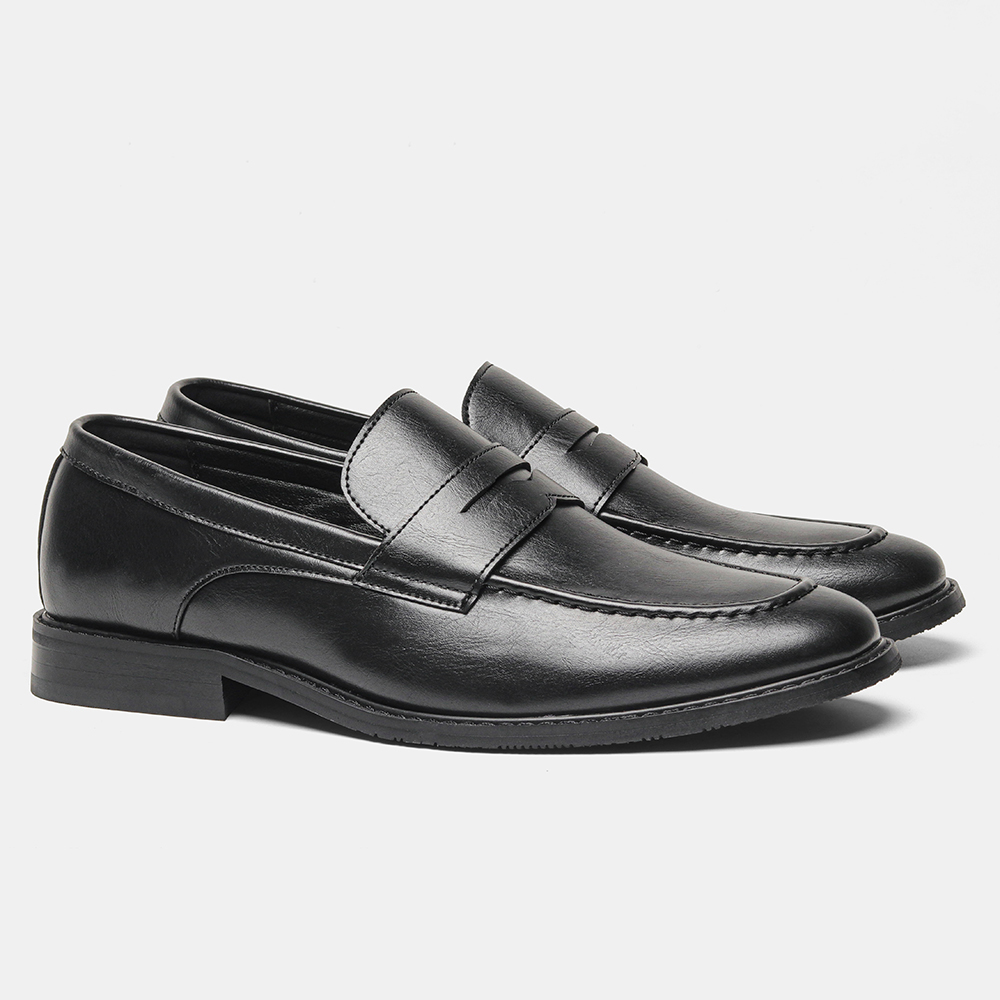 รองเท้าโลฟเฟอร์สีดำสำหรับผู้ชา - Men Shoes Boss บทวิจารณ์และราคา