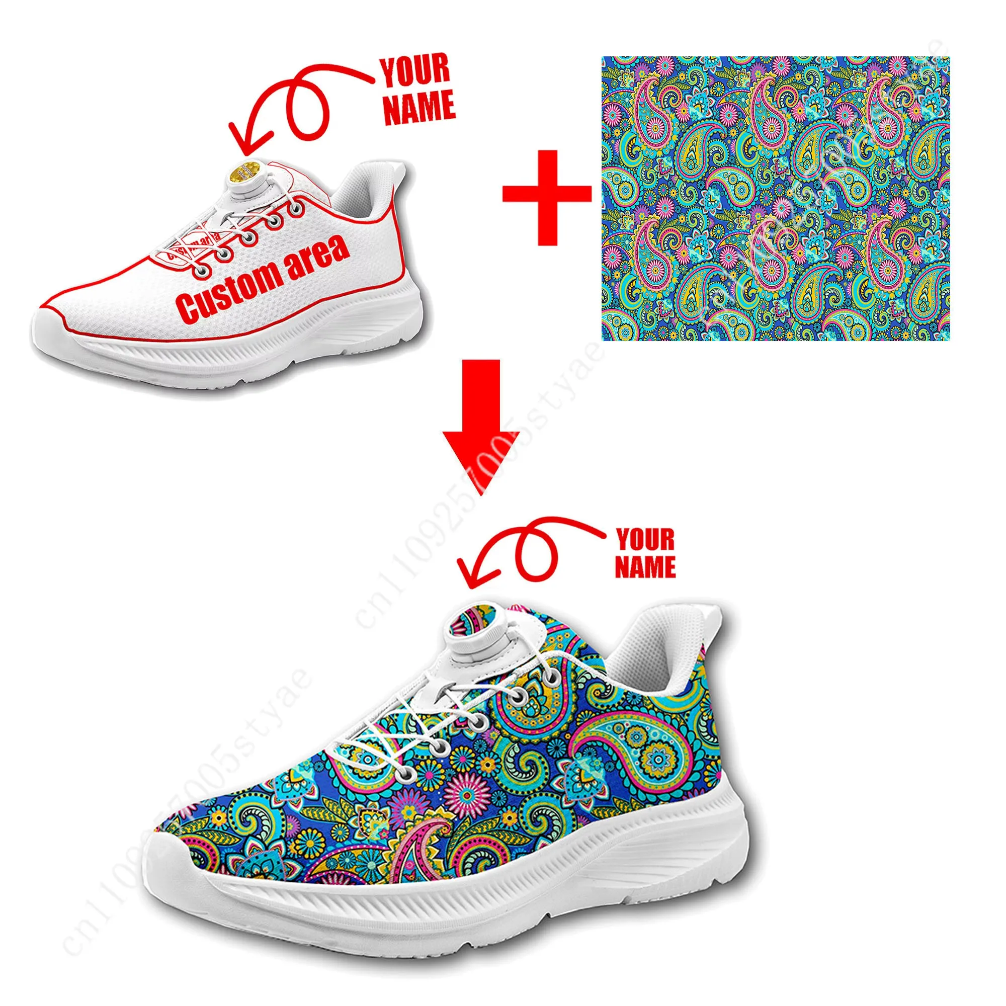 โบฮีเมียน มันดาลา ลายดอกไม้ รอ - Men Shoes Sneakers บทวิจารณ์และราคา
