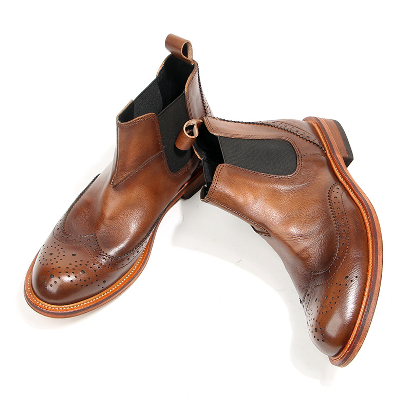ใหม่ Handmade Men Vintage อังก - Men Shoes For Wedding บทวิจารณ์และราคา