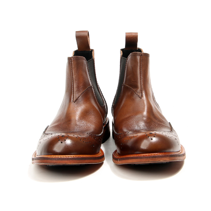 ใหม่ Handmade Men Vintage อังก - Men Shoes For Wedding บทวิจารณ์และราคา