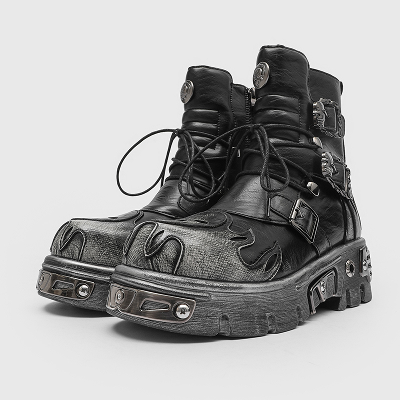 รองเท้าบูทมอเตอร์ไซค์สไตล์พังก - Men'S Shoes With Height Increase บทวิจารณ์และราคา