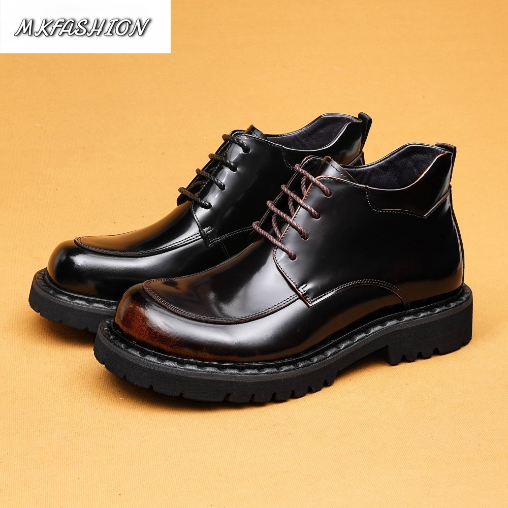 รองเท้าหนังวัวเงาสำหรับผู้ชาย  - Men Shoes Formal บทวิจารณ์และราคา