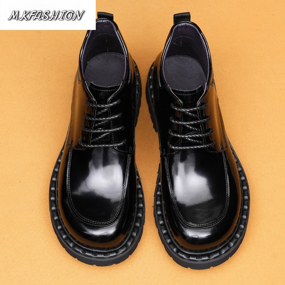 รองเท้าหนังวัวเงาสำหรับผู้ชาย  - Men Shoes Formal บทวิจารณ์และราคา