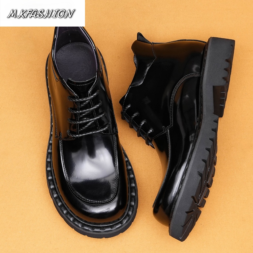 รองเท้าหนังวัวเงาสำหรับผู้ชาย  - Men Shoes Formal บทวิจารณ์และราคา