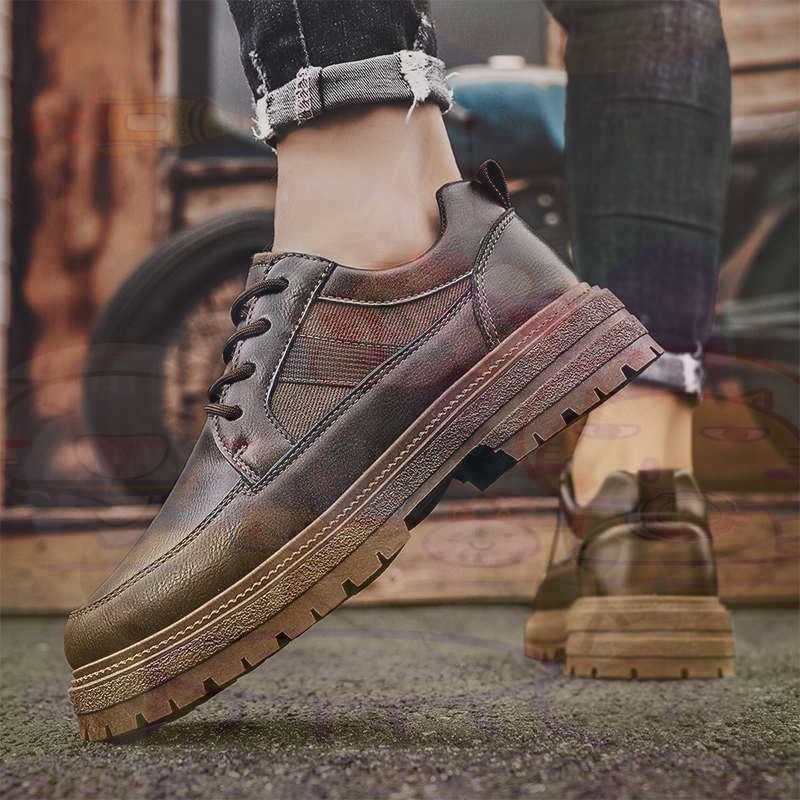 Dark Natural หนังแฟชั่น Traine - Men'S Shoes Good For Wide Feet บทวิจารณ์และราคา