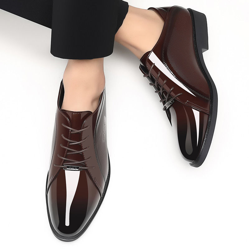 รองเท้าผู้ชายสีดำสดใส สไตล์ลำล - Men Shoes On Clearance บทวิจารณ์และราคา
