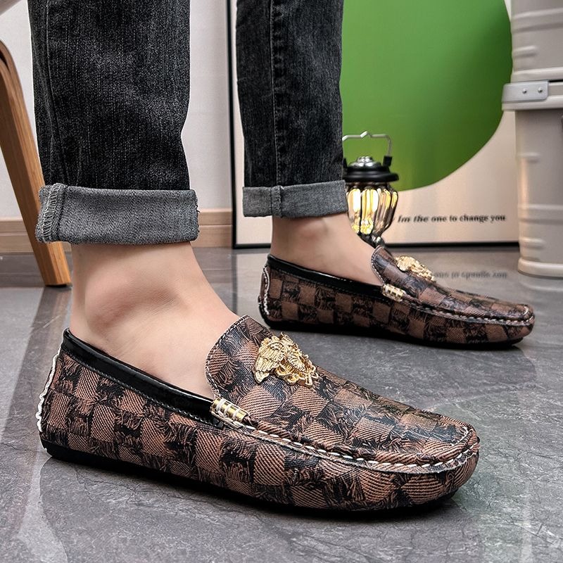 รองเท้าโลฟเฟอร์แบบสวมลายตารางห - Men'S Shoes Drivers บทวิจารณ์และราคา