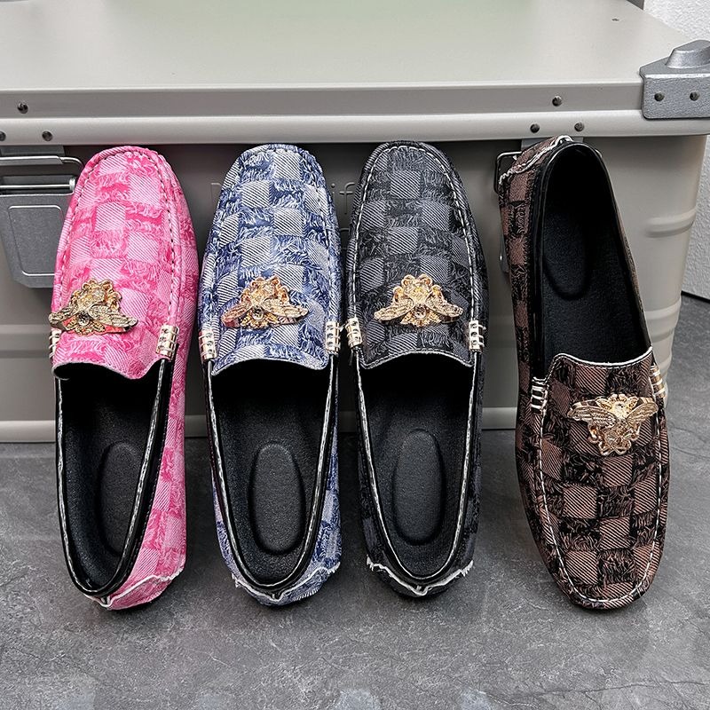 รองเท้าโลฟเฟอร์แบบสวมลายตารางห - Men'S Shoes Drivers บทวิจารณ์และราคา