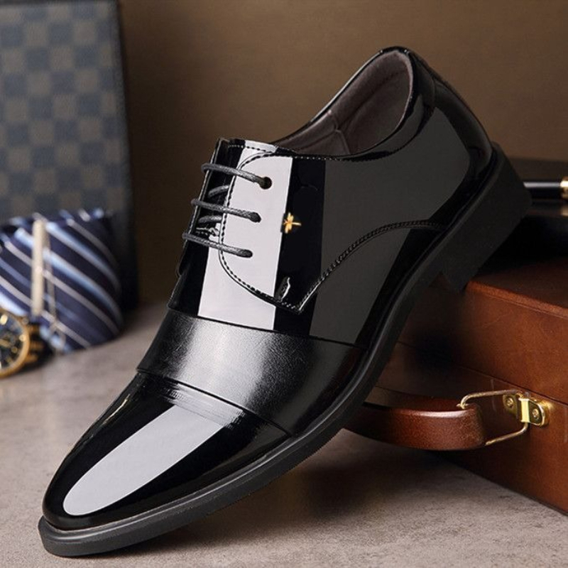 รองเท้าหนังทรงกลมสำหรับผู้ชาย  - Men Shoes Formal บทวิจารณ์และราคา