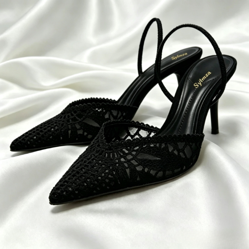 รองเท้าส้นสูงแบบสานดีไซน์สวยเก - Dress Shoe Pointed บทวิจารณ์และราคา