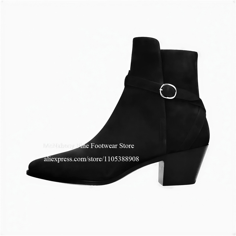 รองเท้าบูทเชลซีผู้ชายสีดำหรูหร - Men Shoes Formal บทวิจารณ์และราคา