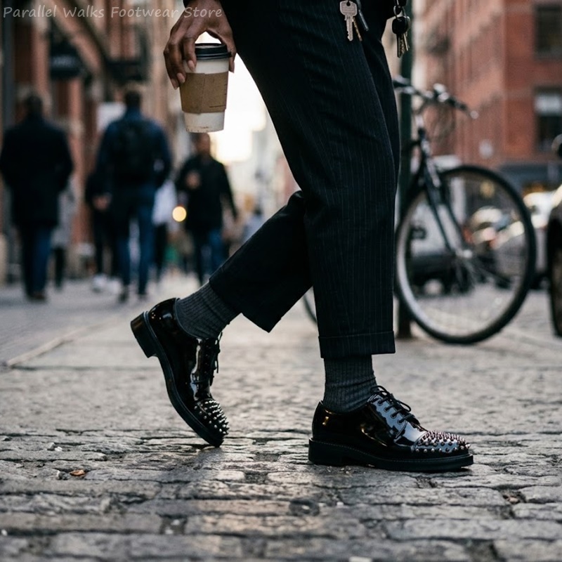 รองเท้าโลฟเฟอร์หนังแก้วประดับห - Men Shoes For Wedding บทวิจารณ์และราคา