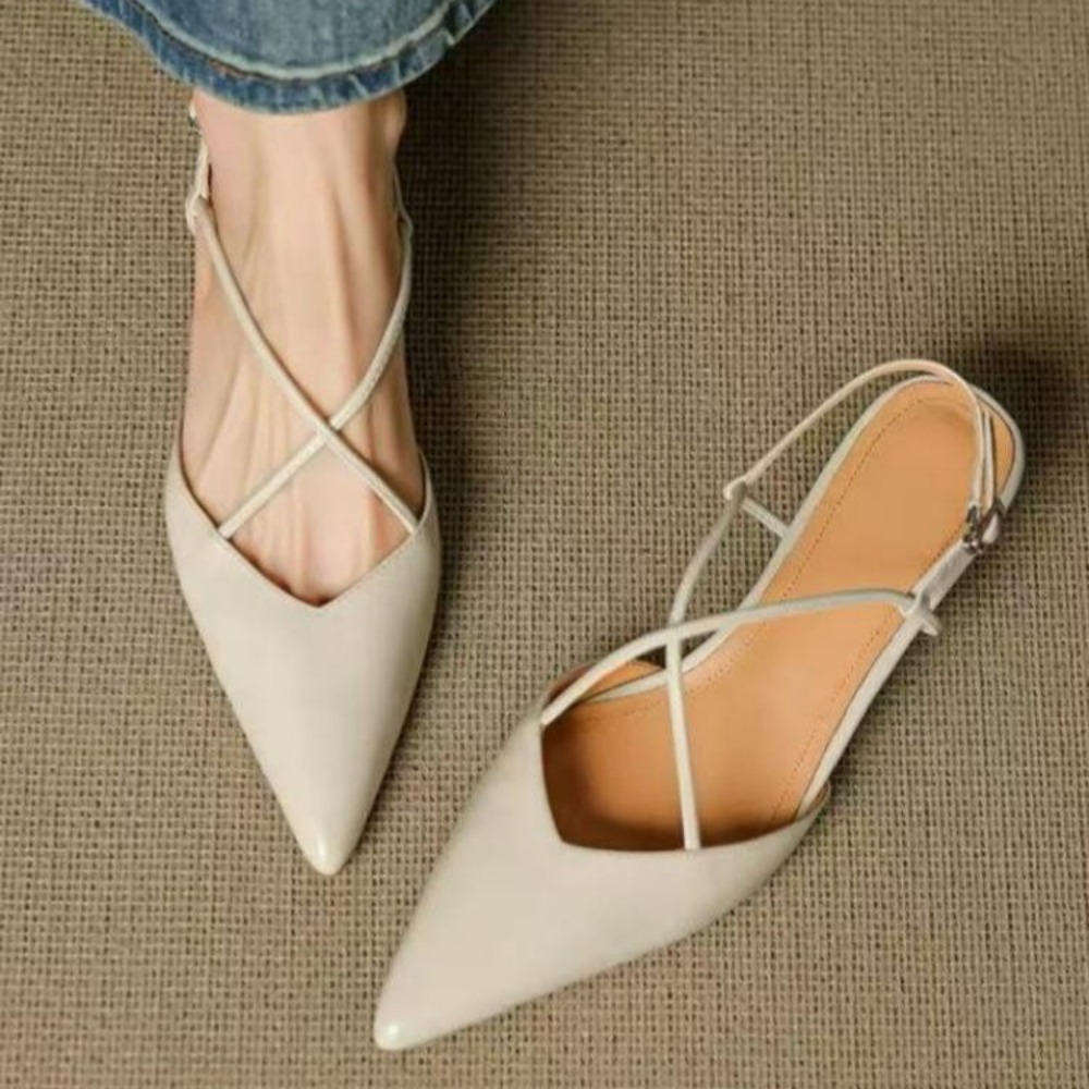 รองเท้าส้นเตี้ยแบบสวมปลายแหลมส - Dress Shoe Pointed บทวิจารณ์และราคา