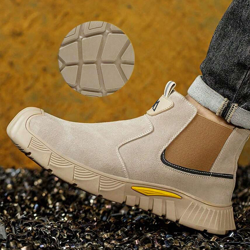 รองเท้าทำงานหัวเหล็กทนทานต่อกา - Men Shoes Sneakers บทวิจารณ์และราคา