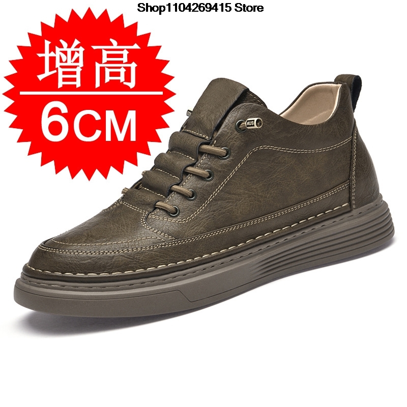 รองเท้าหนังผู้ชายแบบเพิ่มความส - Men Shoes Oxford บทวิจารณ์และราคา