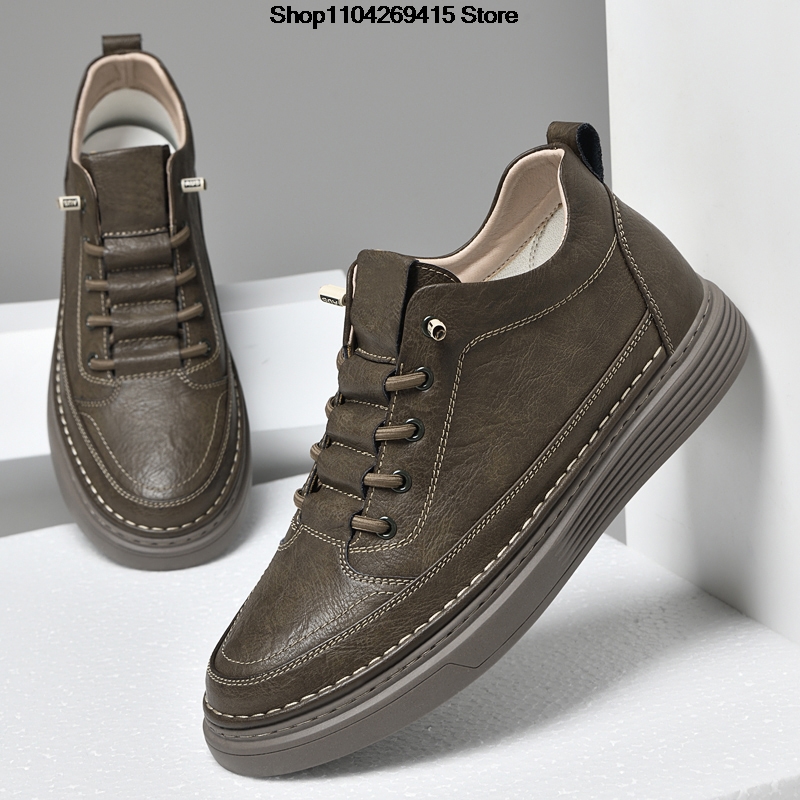 รองเท้าหนังผู้ชายแบบเพิ่มความส - Men Shoes Oxford บทวิจารณ์และราคา