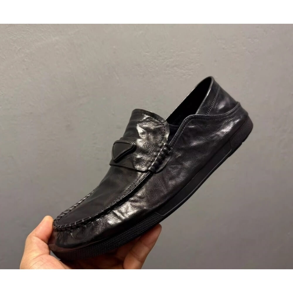 รองเท้าโลฟเฟอร์หนังสีดำทำมือ – - Men'S Shoes Drivers บทวิจารณ์และราคา