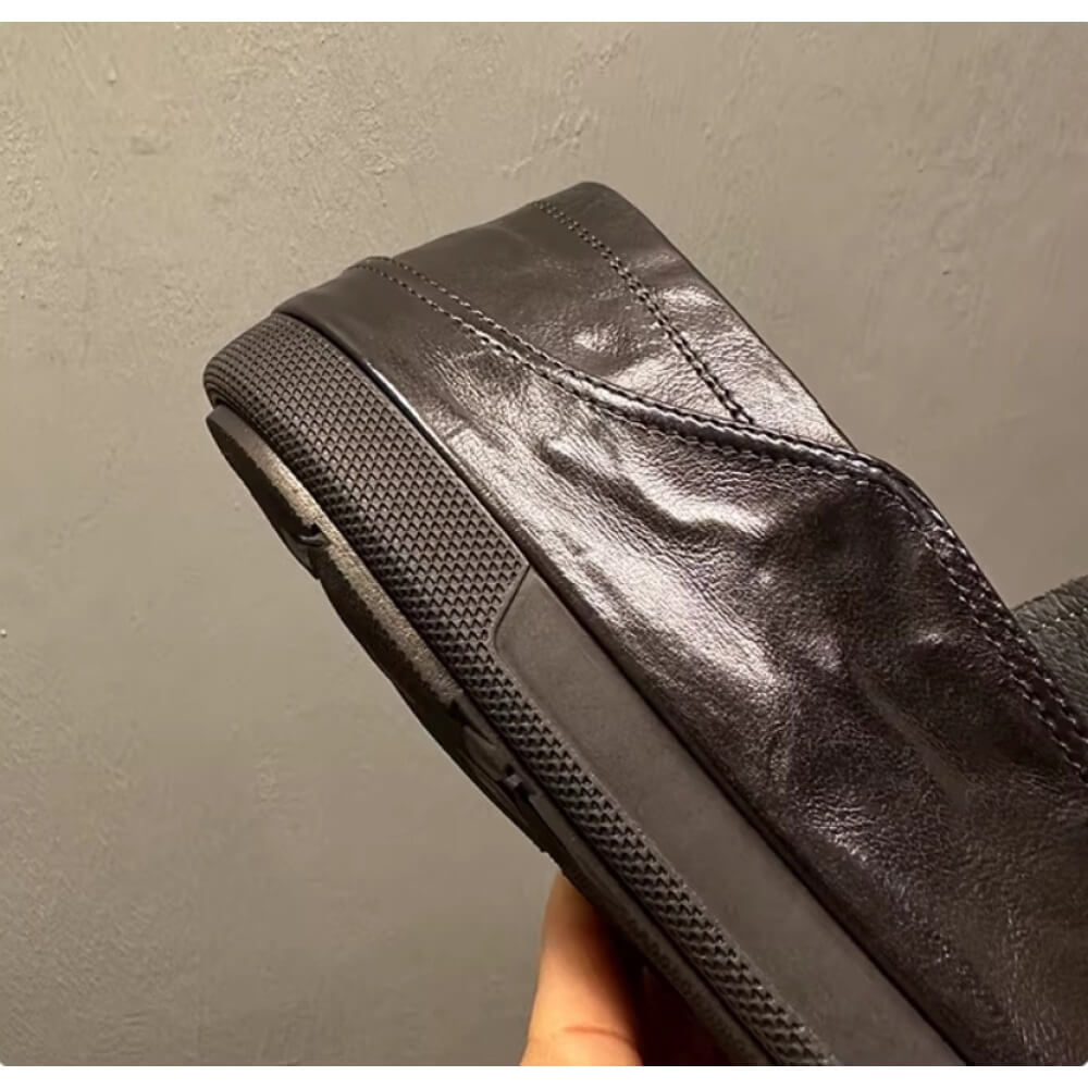 รองเท้าโลฟเฟอร์หนังสีดำทำมือ – - Men'S Shoes Drivers บทวิจารณ์และราคา