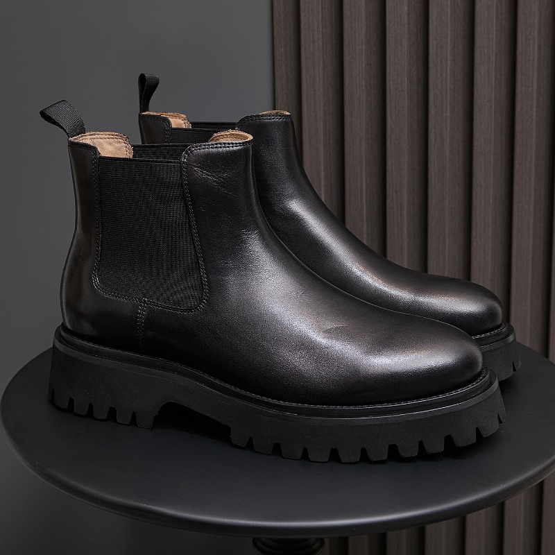 รองเท้าบูทเชลซีผู้ชาย แบรนด์หร - Men Shoes For Wedding บทวิจารณ์และราคา