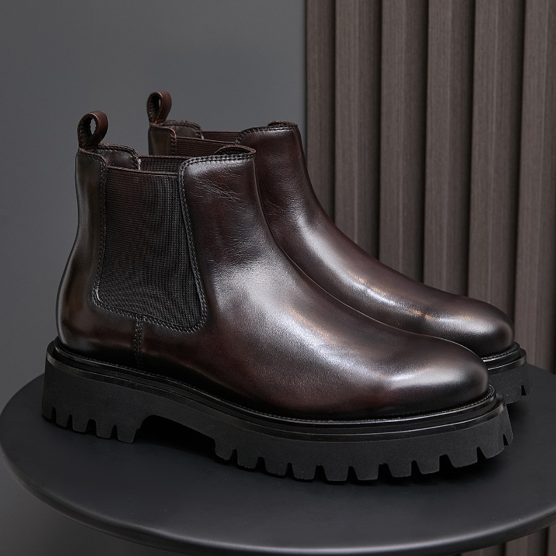 รองเท้าบูทเชลซีผู้ชาย แบรนด์หร - Men Shoes For Wedding บทวิจารณ์และราคา