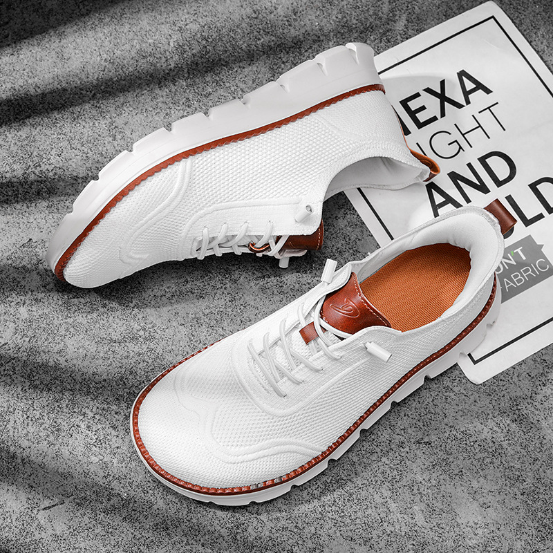 รองเท้าผู้ชายทรงกว้าง สไตล์ลำล - Men Shoes Sneakers บทวิจารณ์และราคา