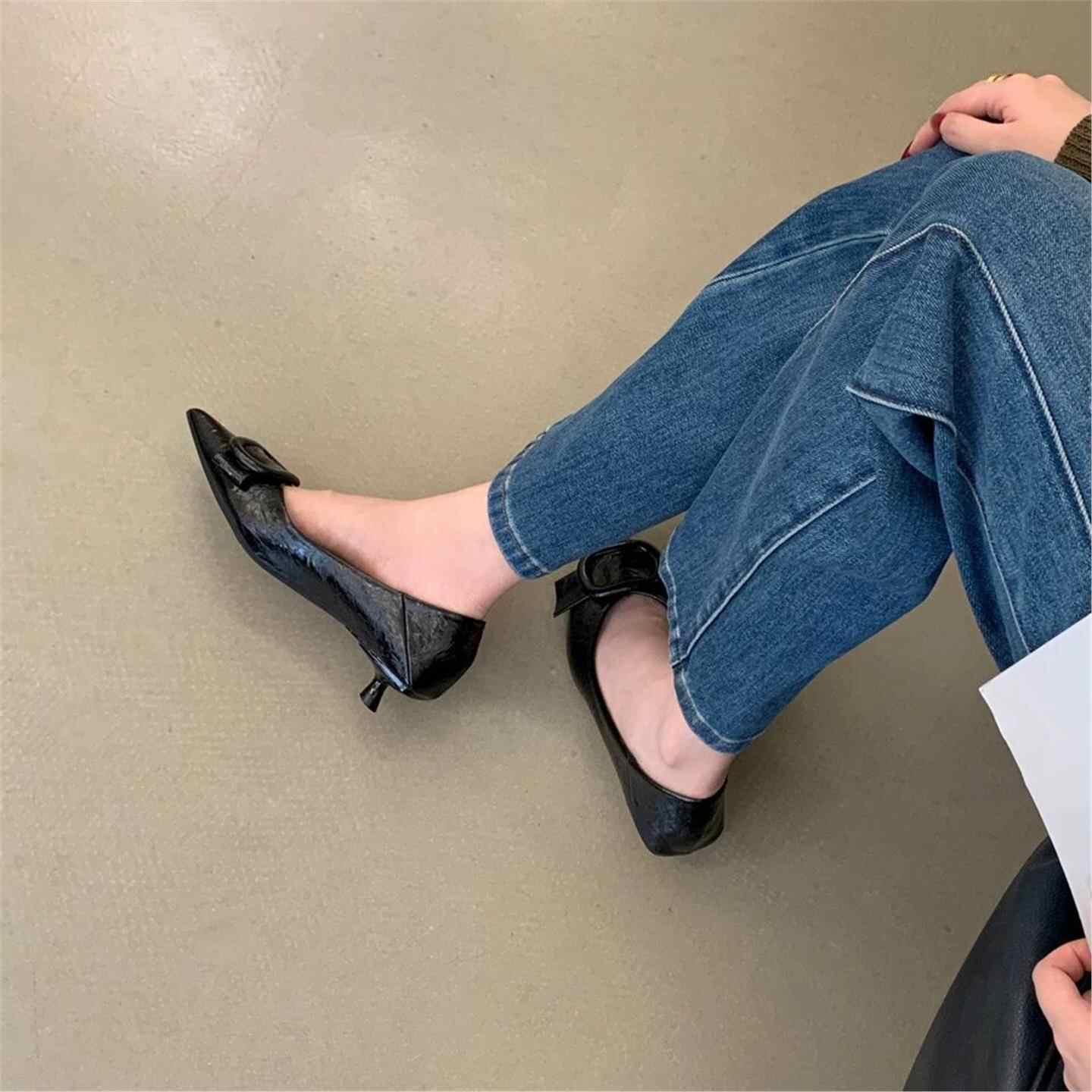 รองเท้าแฟลตผู้หญิงแบบใหม่ แฟชั - Dress Shoe Pointed บทวิจารณ์และราคา