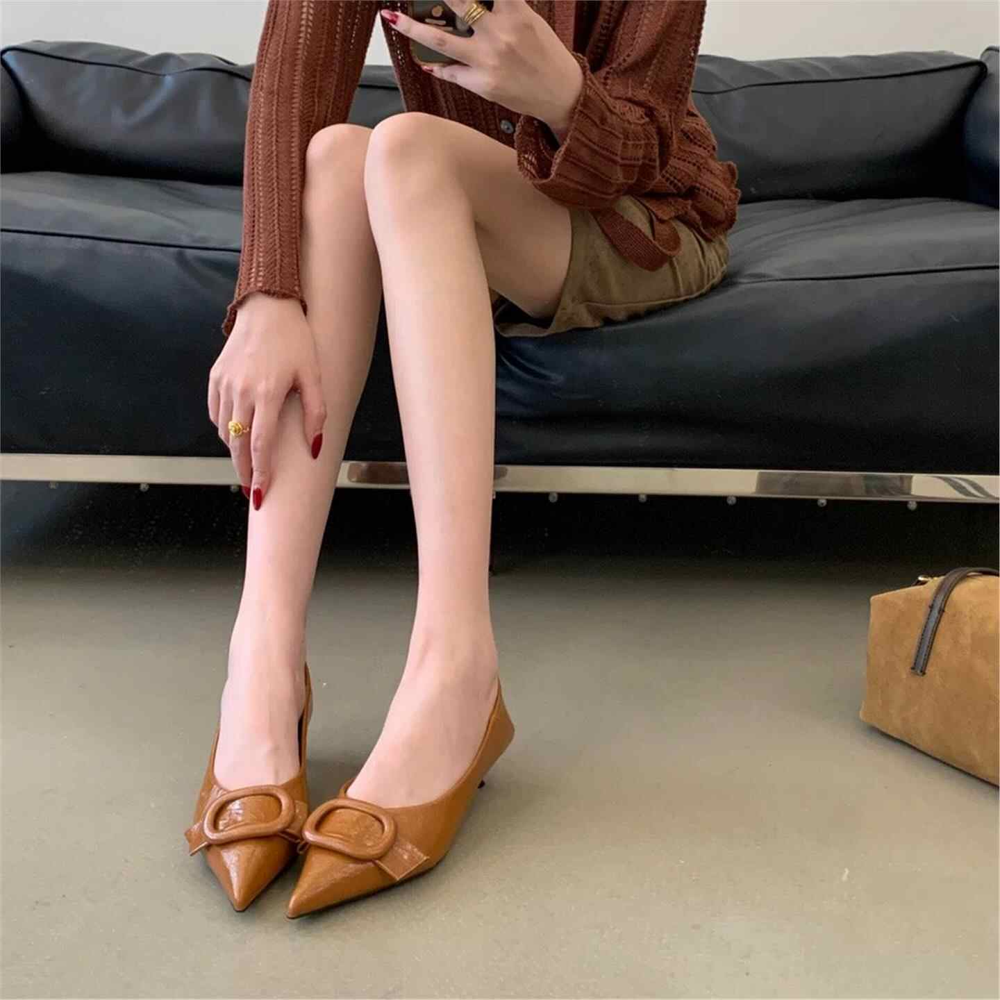 รองเท้าแฟลตผู้หญิงแบบใหม่ แฟชั - Dress Shoe Pointed บทวิจารณ์และราคา