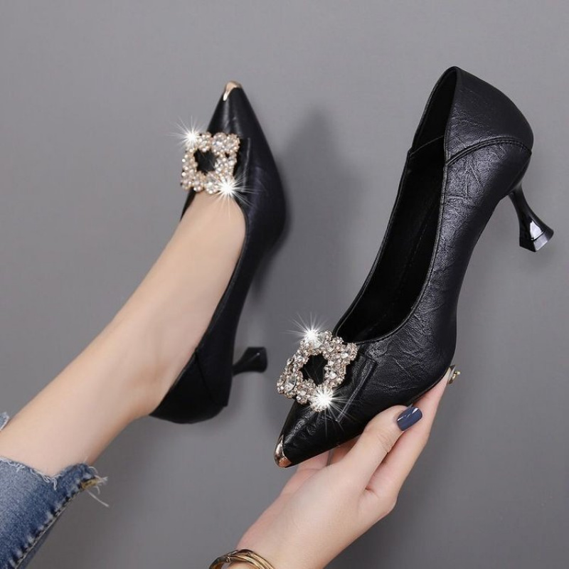 รองเท้าส้นสูงผู้หญิงแบบคลาสสิก - Men Shoes Formal บทวิจารณ์และราคา