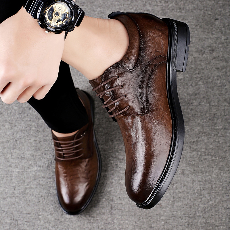 รองเท้าหนังลำลองเสริมส้นสำหรับ - Men Shoes Formal บทวิจารณ์และราคา