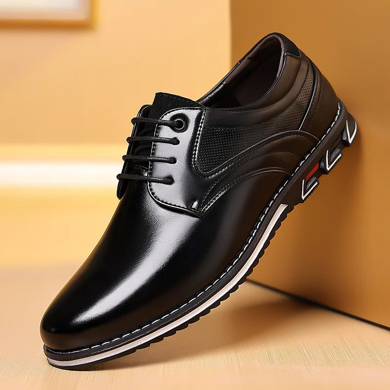 Retro Men รองเท้าหนังแฟชั่นรอง - Men Shoes Boss บทวิจารณ์และราคา