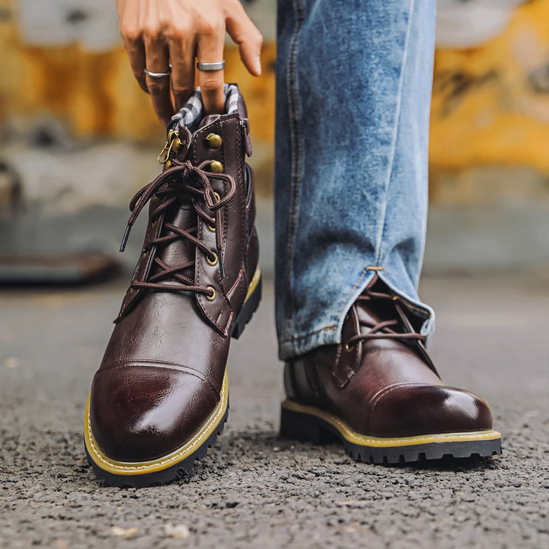 ฤดูใบไม้ร่วงฤดูหนาวแฟชั่นผู้ชา - Men Shoes Oxford บทวิจารณ์และราคา