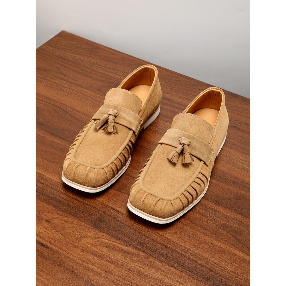 รองเท้าโลฟเฟอร์หนังแท้ประดับพู - Men'S Shoes Drivers บทวิจารณ์และราคา